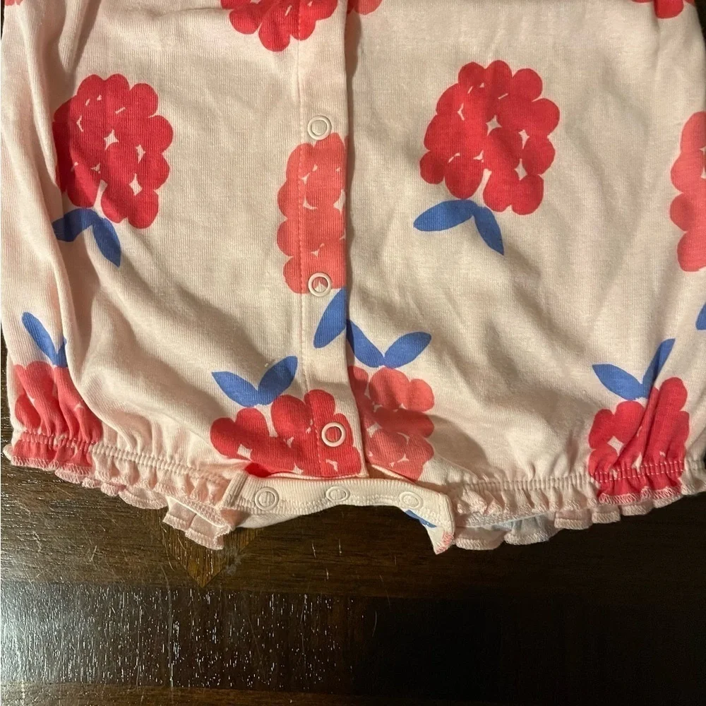 🆕 Carter’s | Pink Raspberry Snap Up Romper | baby girl 6 mo